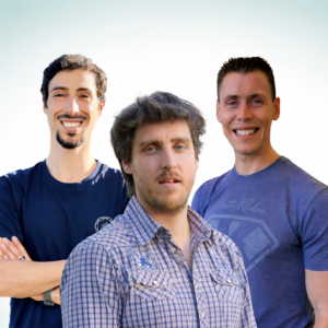 Image sur laquelle apparait Fabien Moine, Léonardo Pelagotti et Pierre Dufraisse