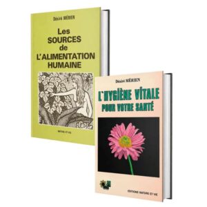 Coffret Archives Désiré Mérien : Les sources de l’alimentation humaine et L’hygiène vitale pour votre santé, édition originale de 1990